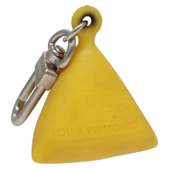 LOUIS VUITTON Charm metal Yellow LV Auth - Picture 1 of 16